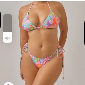 Blackbough Floralffiti String bikini